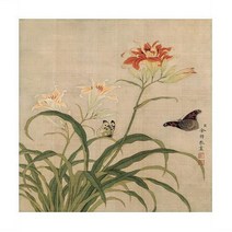 madebyu 동양화 서예 그림 02 꽃 나비