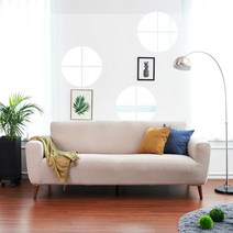 리빙모어 제이드 소파 커버, 투톤베이지