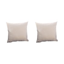 파스텔 무지 깔끔한 디자인 색감이 예쁜 소파쿠션 2p, 크림