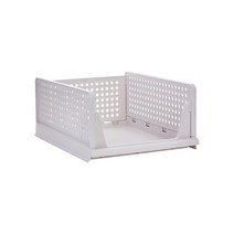 구디푸디 접이식 옷장정리 슬라이딩 수납 정리함 대형, 화이트, 1개