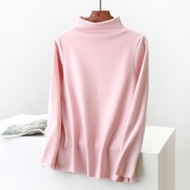 안다로미 여성용 페이블 목폴라 긴팔티