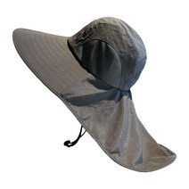 에이팀 챙이 큰 아웃도어 등산 모자, 차콜