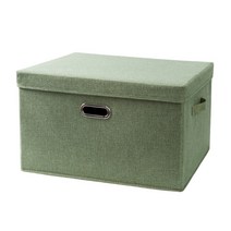 마켓에이 패브릭 접이식 다용도 수납함 L, 그린, 1개