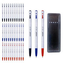 모나미 BP 153 볼펜 0.7mm 3종 x 12p + 매표 펜 접시 C형 세트, 블랙, 블루, 레드(볼펜), 검정색(펜접시), 1세트