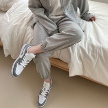 플랜데이 여성용 필수템 도톰 특 기모 밴딩 조거 팬츠