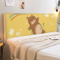 마켓에이 리틀걸 스테이블 침대헤드 커버, 무지개곰