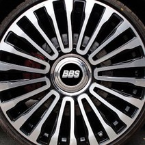 BBS 휠캡 엠블럼 65mm 블랙, 4개