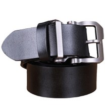 남성용 가죽 복고 버클벨트