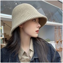 메이드온 여성용 니트 벙거지 버킷햇
