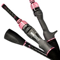 해동 다크문 참돔 타이라바 낚시대 LT652mL, 팬텀블랙+프랜치 핑크