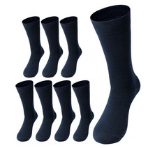 프레리 남성용 리브골지 정장 양말 8켤레 세트