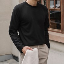 맨타임 남성용 SPK 소프트 데일리 라운드 후리스 긴팔티