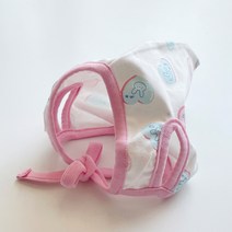 바이담수미 강아지 하트꼬깔 모자, 핑크