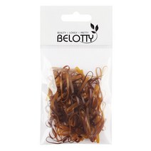 벨로티 고탄력 헤어 고무줄 중형 100p, 펄브라운, 1개