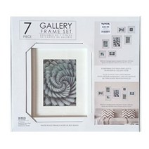 홈마인 겔러리 우드 프레임 액자 7p 세트, 화이트