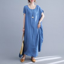 유니제이 서먼 라운드 항아리 롱 원피스