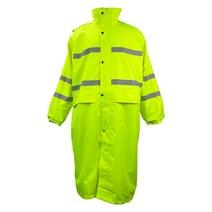 산업용 고휘도 안전 롱 우의 상의 M01, 형광노랑, 1개