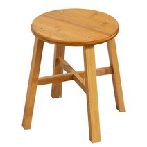 밴프 원목 미니 스툴 원형 350 OD197, 우드