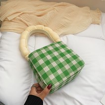 에이홉 귀여운 체크 미니 숄더 백