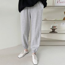 마이시즌 여성용 데일리 밴딩 조거 팬츠