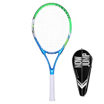 VWY 비비드컬러 탄소 초경량 테니스 라켓 + 전용백 세트 W-5025, 그린블루