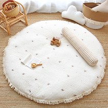 헬로미니미 목화솜 아이방 자수 누빔 원형러그