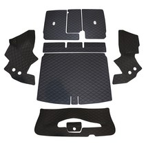 차팡 SS원단 트렁크매트 풀세트, 티구안, 블랙