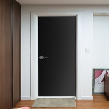 현대시트 단색 인테리어필름 현관문 시트지 GSM839H, 매트 블랙