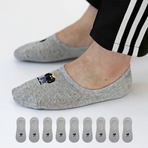 투투삭스 남성용 데일리 독 페이크 양말 10켤레