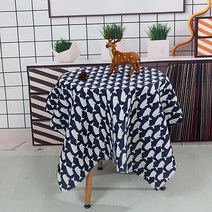 코튼린넨 패턴 가리개 천 식탁보, 06, 140 x 240 cm