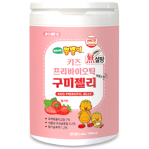 닥터스원 뿡뿡이 키즈 프리바이오틱 비타민 무설탕 구미젤리 딸기맛 228g, 60정, 1개