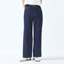 미쏘 여성용 텐셀 와이드핏 데님 팬츠