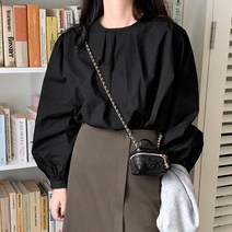 린느 핀턱 코튼 블라우스