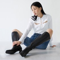 코노시도진 로건 레더 콤비 롱부츠 CDBT51