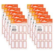 금홍팬시 엠에스 견출지라벨 205 132p, 적색, 10개