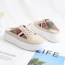 풍유 여성용 키높이 통굽 끈 블로퍼 4.5cm KCT_T40