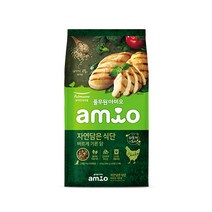 아미오 전연령 자연담은 식단 강아지 건식사료, 닭, 1.8kg, 1개