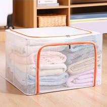 통기성좋은 투명 이불 보관함 66L, Type 10, 1개