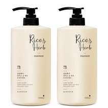 살림백서 라이스 앤 허브 트리트먼트 딥그린시더우드, 1000ml, 2개