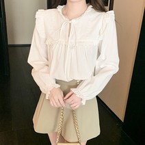 어썸풀 그레테 프릴 블라우스