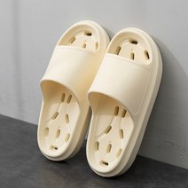 에버하우스 소프트 미끄럼방지 경량 욕실화 블랙, 아이보리, 1개