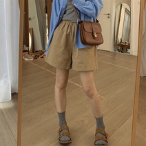 루나걸 여성용 플로브 밴딩 하프 팬츠