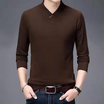 마켓A 남성용 와이드브이넥 티셔츠