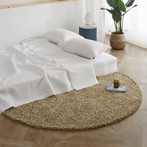 포근한 투톤 반달 카페트