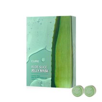 김정문알로에 라 센스 로어 큐어 알로에 슬라이스 젤리 시트 마스크 300ml, 10개입, 1개