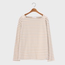 시크폭스 여성용 유솝 스트라이프 긴팔 티셔츠