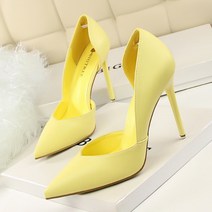 스타 스틸레토 홀 하이힐 10cm