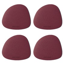 그리디파머스 가죽 티 코스터 4p, 17 디바버건디