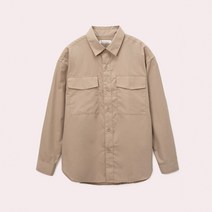 행텐 남성용 더블 포켓 오버핏 셔츠 10370-020-404-89
