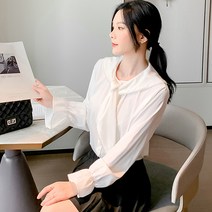 포플러앤씨 애덤스 리본 블라우스